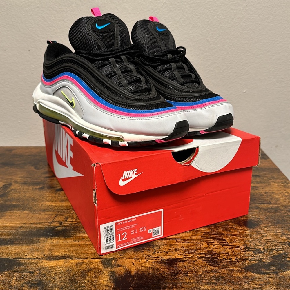 Nike Air Max 97 ‘Pure Platinum’ Size 12 worn twice!